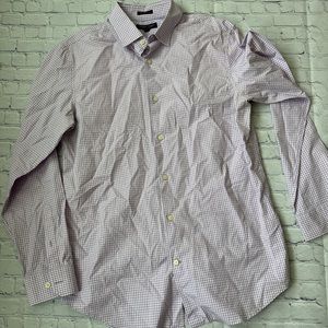 Banana Republic Shirt Adult L Purple Cotton Grant Fit Button Up Mens (25)